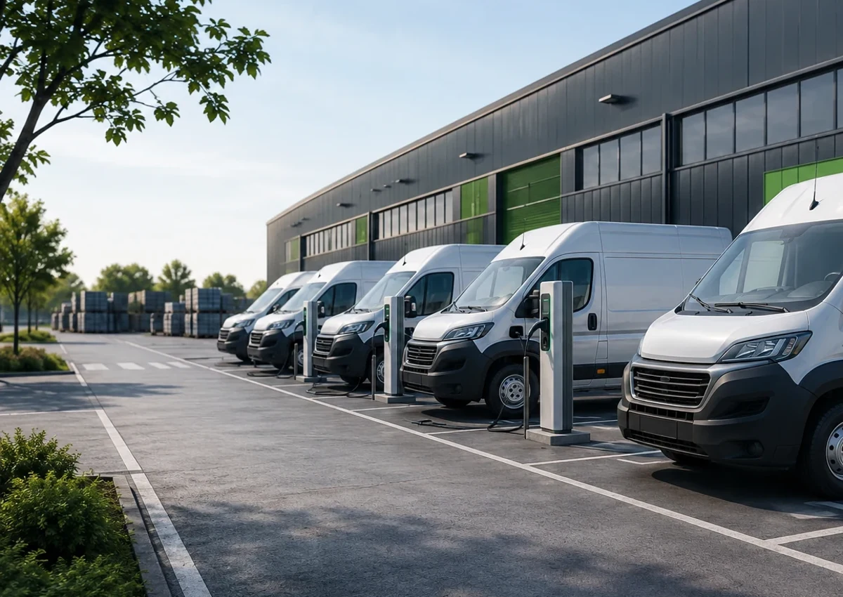 Delivery fleet depot charging