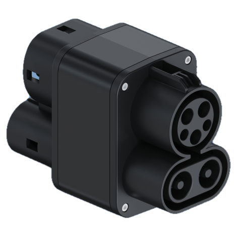 CCS1 → CCS2 EV charging adapter