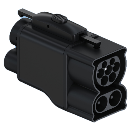 CCS2 → CCS1 EV charging adapter