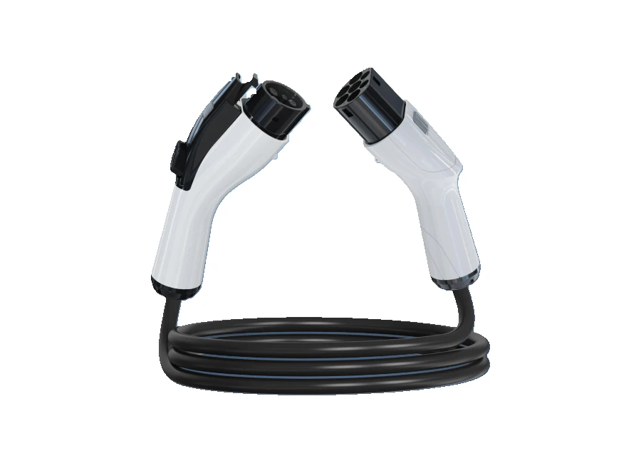 Type 2 to Type 1 J1772 EV charging cable