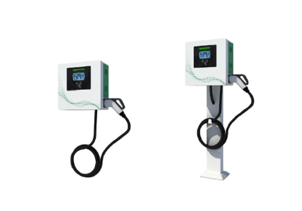 Wall mounted DC charging station