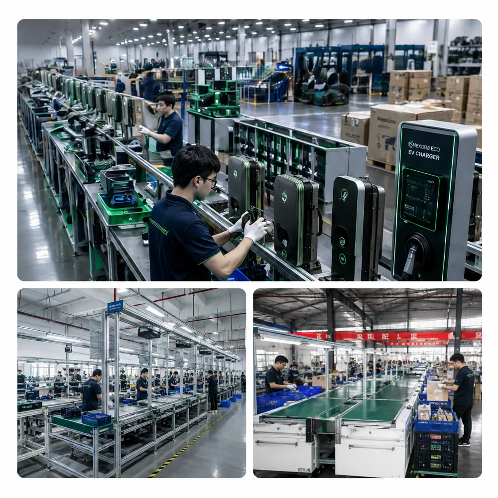 EV charger assembly process